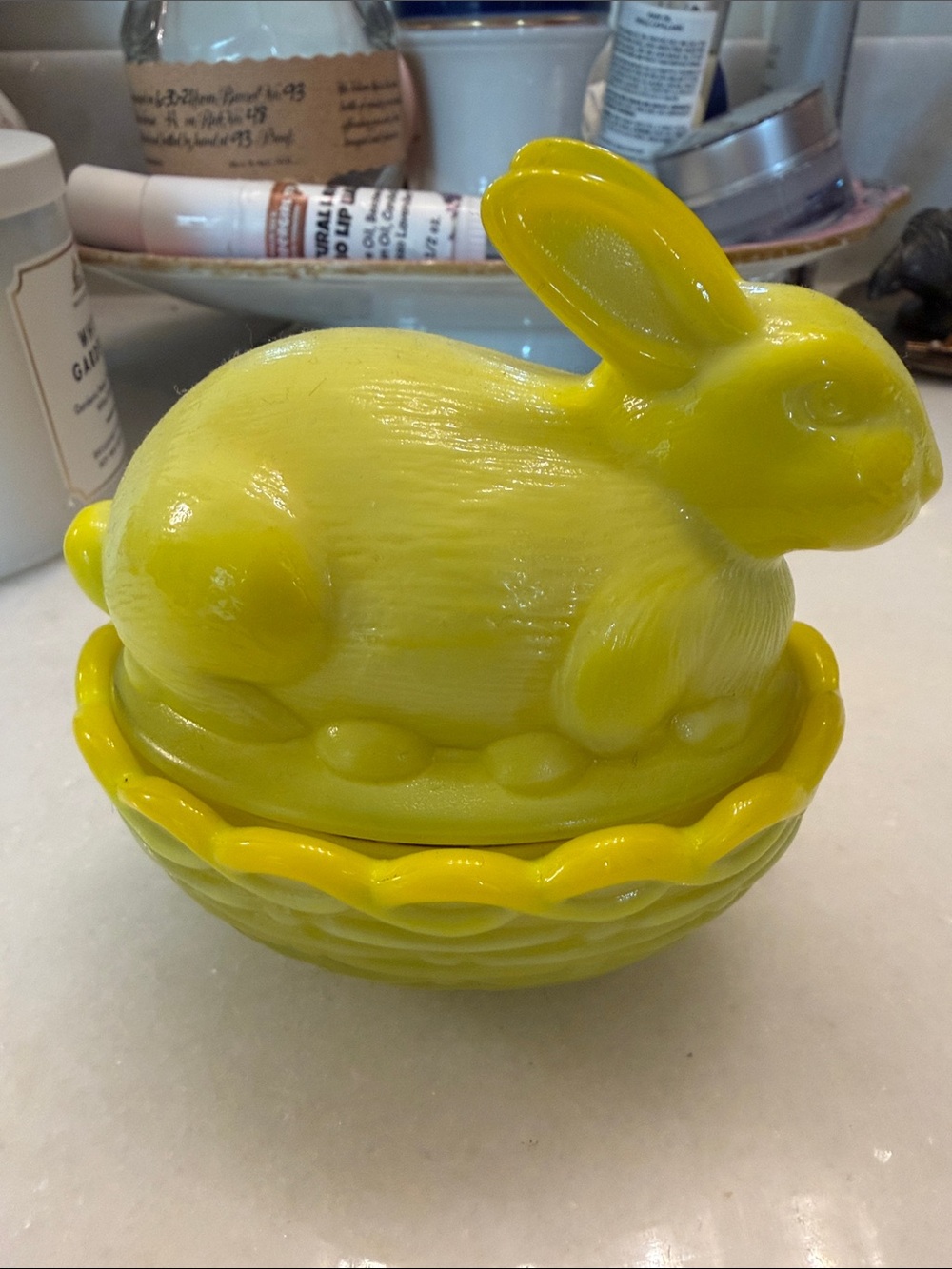 Mosser dandelion bunny on a nest excellent condition!!- Decorative Home Accent